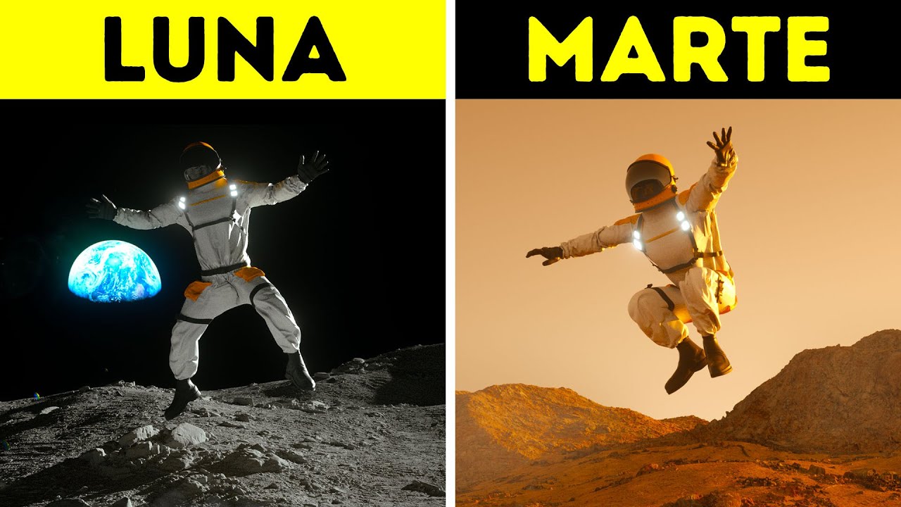 Saltos en la luna: altura, comparación y medición